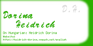 dorina heidrich business card